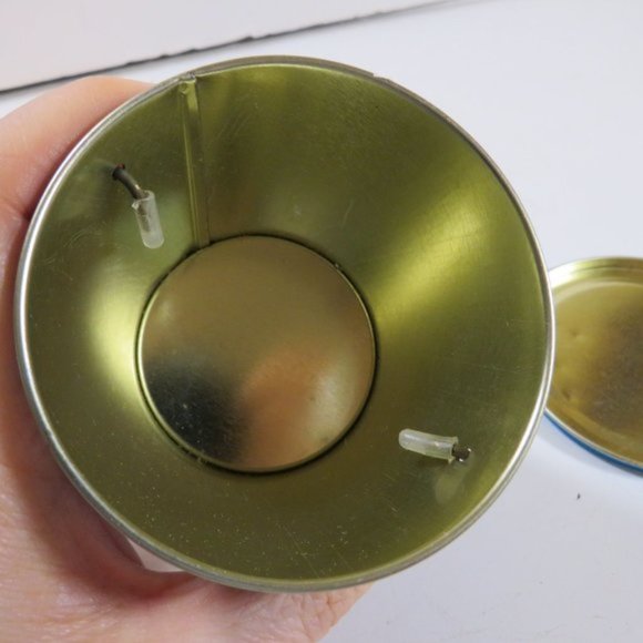 Chick in Airplane Metal Easter Tin with Lid & Handle Small & Cute - Picture 6 of 8